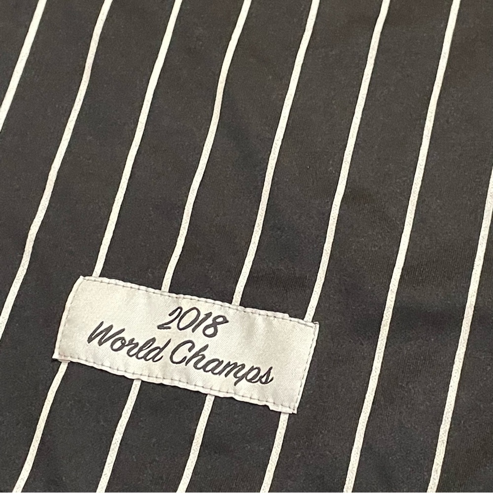 Bare Fox Queen Black Striped Chicago Cubs Jersey Legendary No 23 Women’s 3 Curvy - Picture 3 of 5